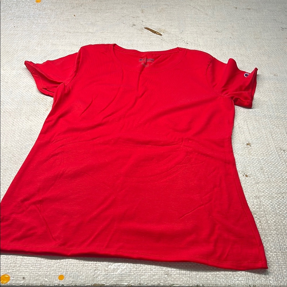 Champion Red Fitted Short Sleeve T-Shirt